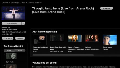 Gianna Nannini oggi in regalo su iTunes