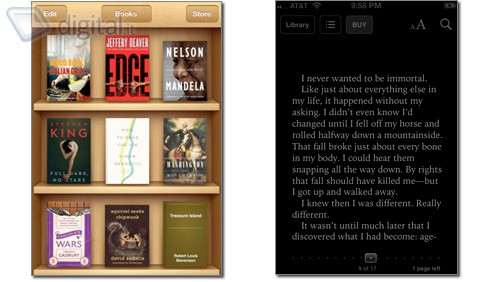 iBooks si aggiorna, con tema notturno e fullscreen