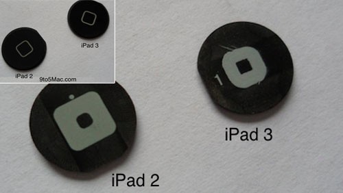 iPad 3, compare l'home button