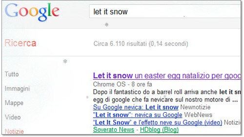 Let it snow, Google sotto la neve per Natale