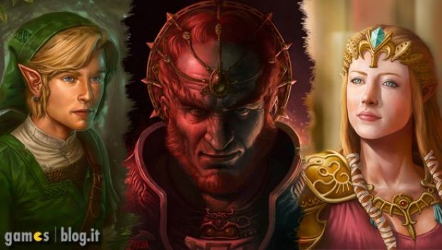 Zelda, Ganondorf e Link nei ritratti di Dudu Torres