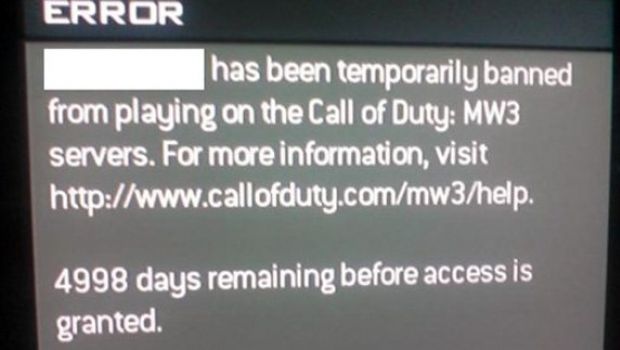 Modern Warfare 3: inflitti i primi ban di 5000 giorni