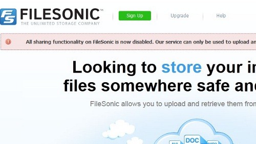 Dopo Megaupload, chiude anche FileSonic