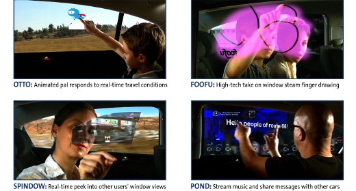 GM progetta finestrini delle auto interattivi