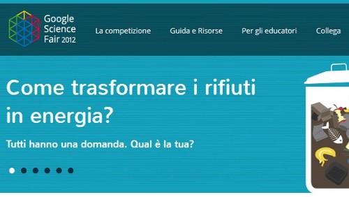Google Science Fair 2012, un progetto per gli studenti