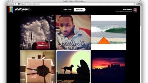 Photogram: Instagram su desktop