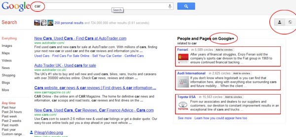 Ricerca su Google Search plus Your World Ricerca su Google Search plus Your World