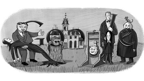Charles Addams, un doodle per i 100 anni dalla nascita