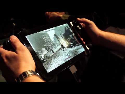 Razer Fiona prototype tablet running Skyrim at CES 2012
