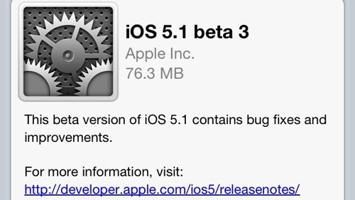 iOS 5.1 beta 3 con 3G disattivabile