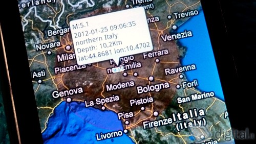 Earthquakes, monitorare i terremoti con Android