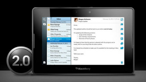 BlackBerry annuncia PlayBook OS 2