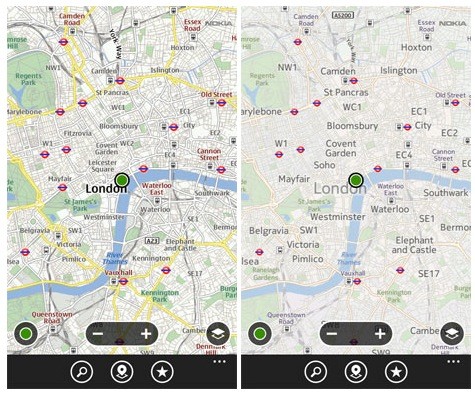 Confronto Nokia Maps