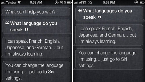 Siri: confermato il giapponese, non l'italiano