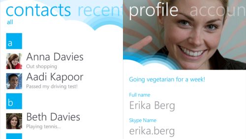 Disponibile Skype 1.0 per Windows Phone 7.5