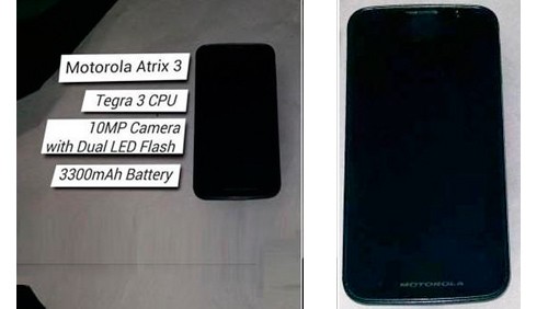 Motorola Atrix 3, prime informazioni