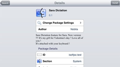 Sara, la Siri su jailbreak, supporta la dettatura