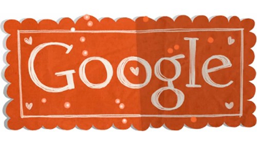 San Valentino, il doodle innamorato