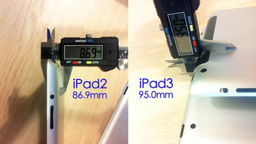 iPad 3 spesso 9,5 millimetri