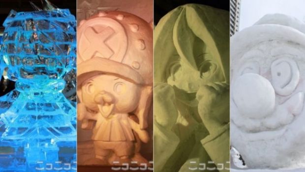 Pupazzi di neve anime-videoludici in una galleria immagini