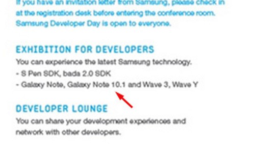 Samsung Galaxy Note 10.1 al MWC 2012?