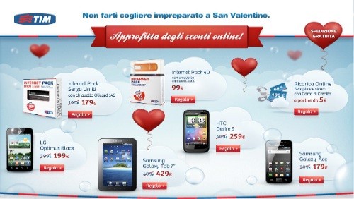 TIM e le offerte per San Valentino