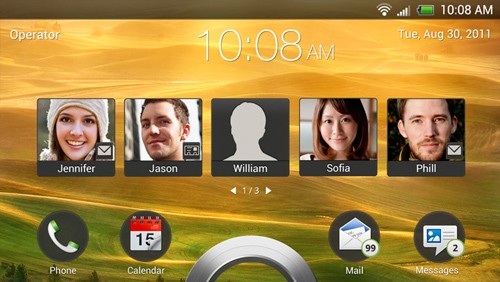 HTC Sense 4.0, screenshot dal HTC Endeavor