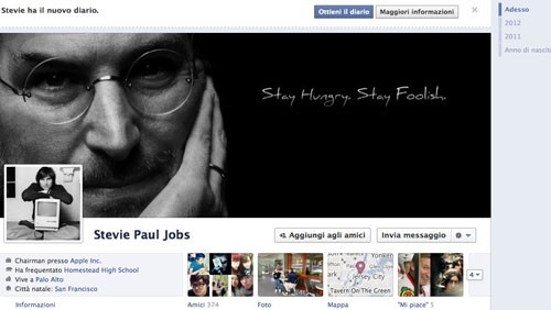 Steve Jobs eliminato da Facebook?