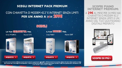 TIM Internet Premium, navigare senza limiti sino a 42Mbit