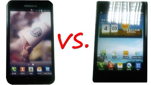 Samsung Galaxy Note vs. LG Optimus Vu