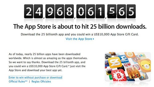 App Store: vicini i 25 miliardi di download
