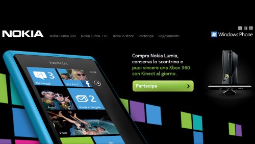 Compra un Nokia Lumia e vinci una Xbox 360