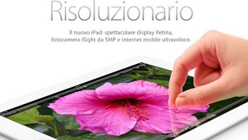 Sito ufficiale Apple, diventa Retina per il nuovo iPad