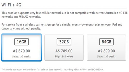 Apple chiarifica il 4G LTE del nuovo iPad
