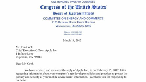 Il Congresso USA interroga Apple sulla privacy