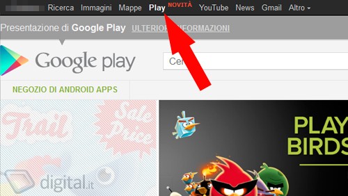 Google Play da oggi sulla Google Toolbar