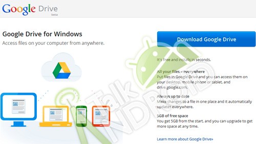Google Drive offrirà 5 GB per il cloud storage?