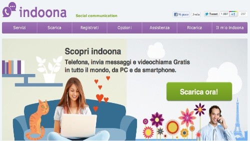 Indoona, 200 minuti di telefonate gratis al mese sino a maggio