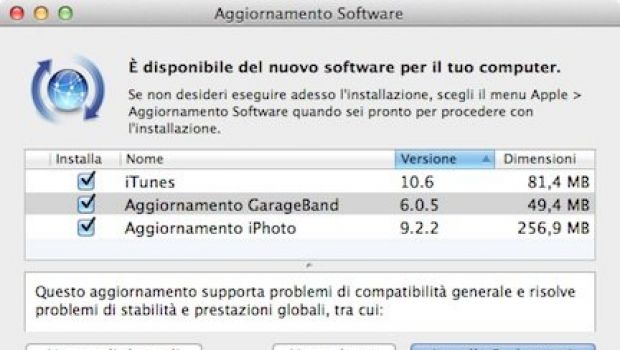 Disponibili iTunes 10.6 e Garageband 6.0.5