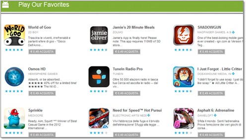 Google Play, 25 applicazioni scontate in download