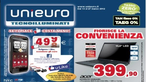Unieuro, il nuovo volantino delle offerte
