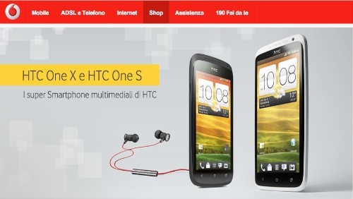 HTC One X e HTC One S in arrivo con Vodafone