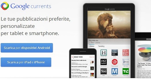 Google Currents arriva anche in Italia
