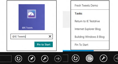 Windows 8: il pinning di IE10 sullo Start screen