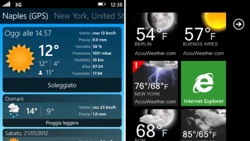 Windows Phone, le migliori app per le previsioni del tempo