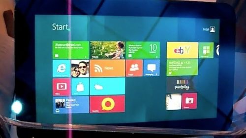 Windows 8, le specifiche dei tablet Intel
