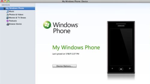 Nuova versione di Windows Phone 7 Connector per Mac