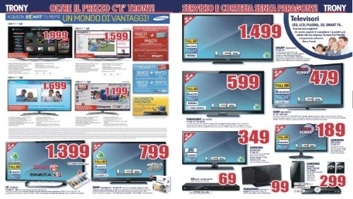 Trony, online il nuovo volantino delle offerte