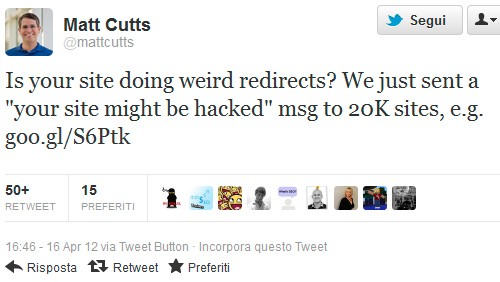 20.000 siti a rischio attacco, Google avvisa webmaster