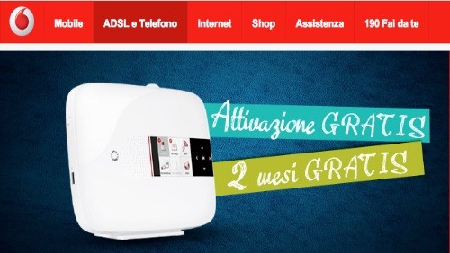 Vodafone: 2 mesi gratis sui piani ADSL, per chi si abbona entro mezzanotte